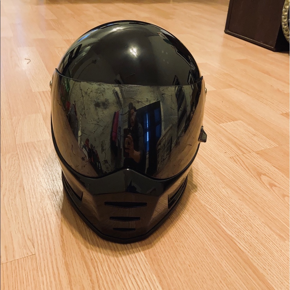 Biltwell Lane Splitter Helmet- Gloss Black